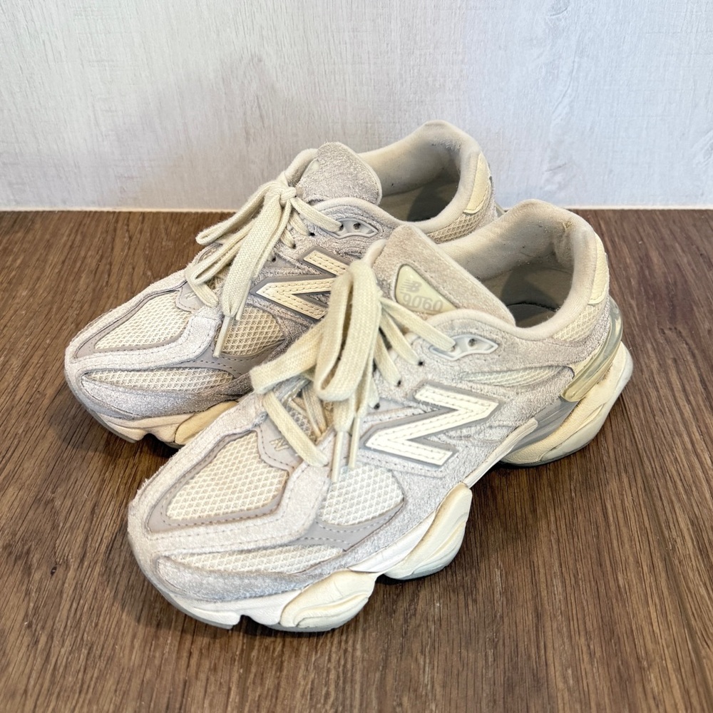 New Balance 9060 Cream Sneakers